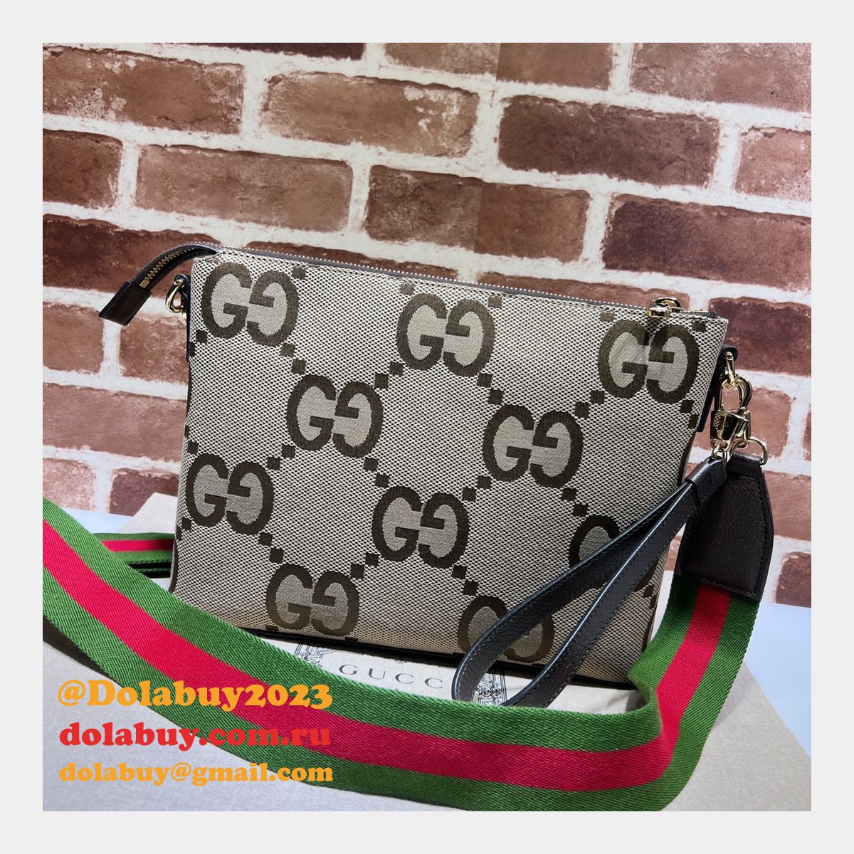 The highest quality fake gucci 699130 Jumbo GG messenger bag