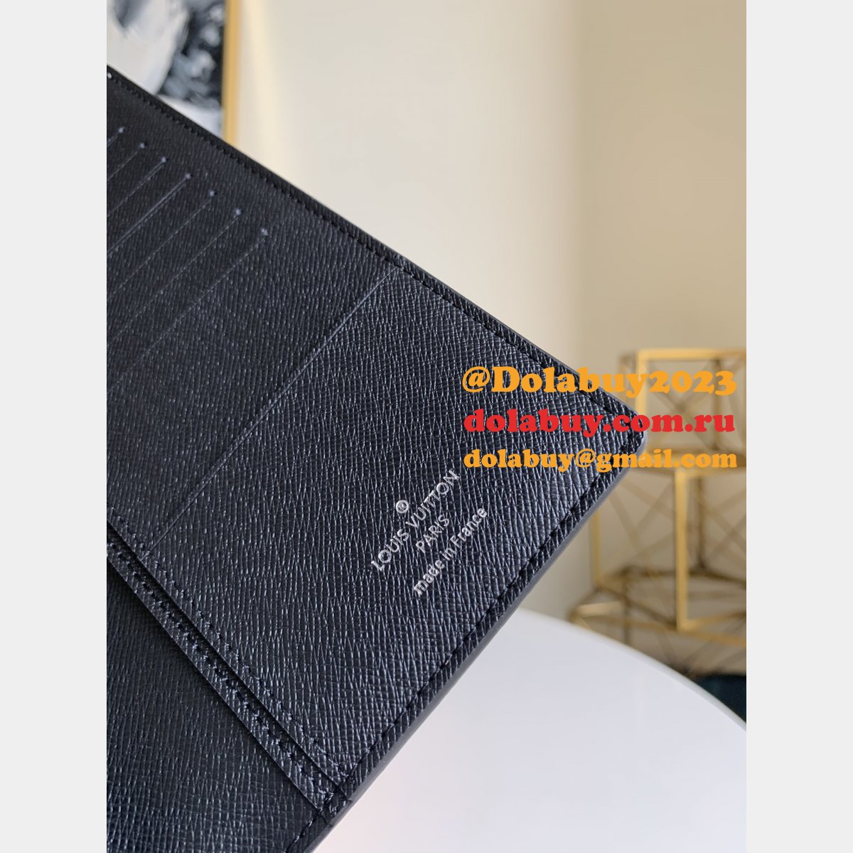 M61697/N62665/M66540 Brazza Wallet Monogram Eclipse Damier Graphite LV Replica