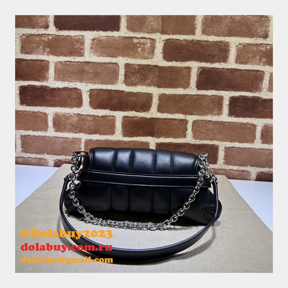 Gucci Designer 764339 Horsebit Chain Knockoff Shoulder Bag