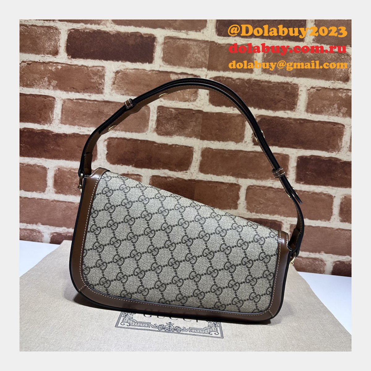 Top Quality 764155 Horsebit Shoulder 1955 Gucci Inspired Bag