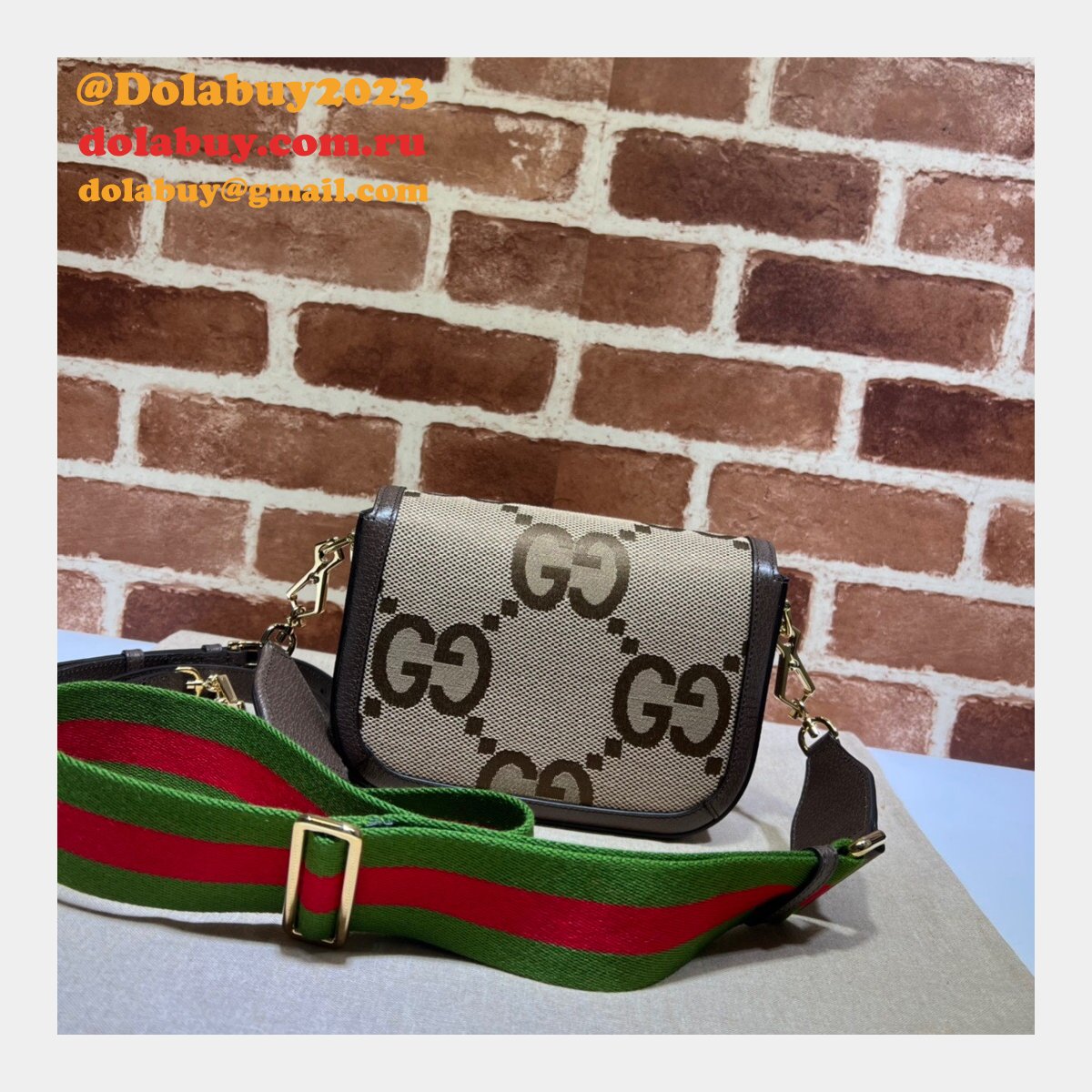 Gucci high quality replica 658574 Horsebit 1955 jumbo handbags