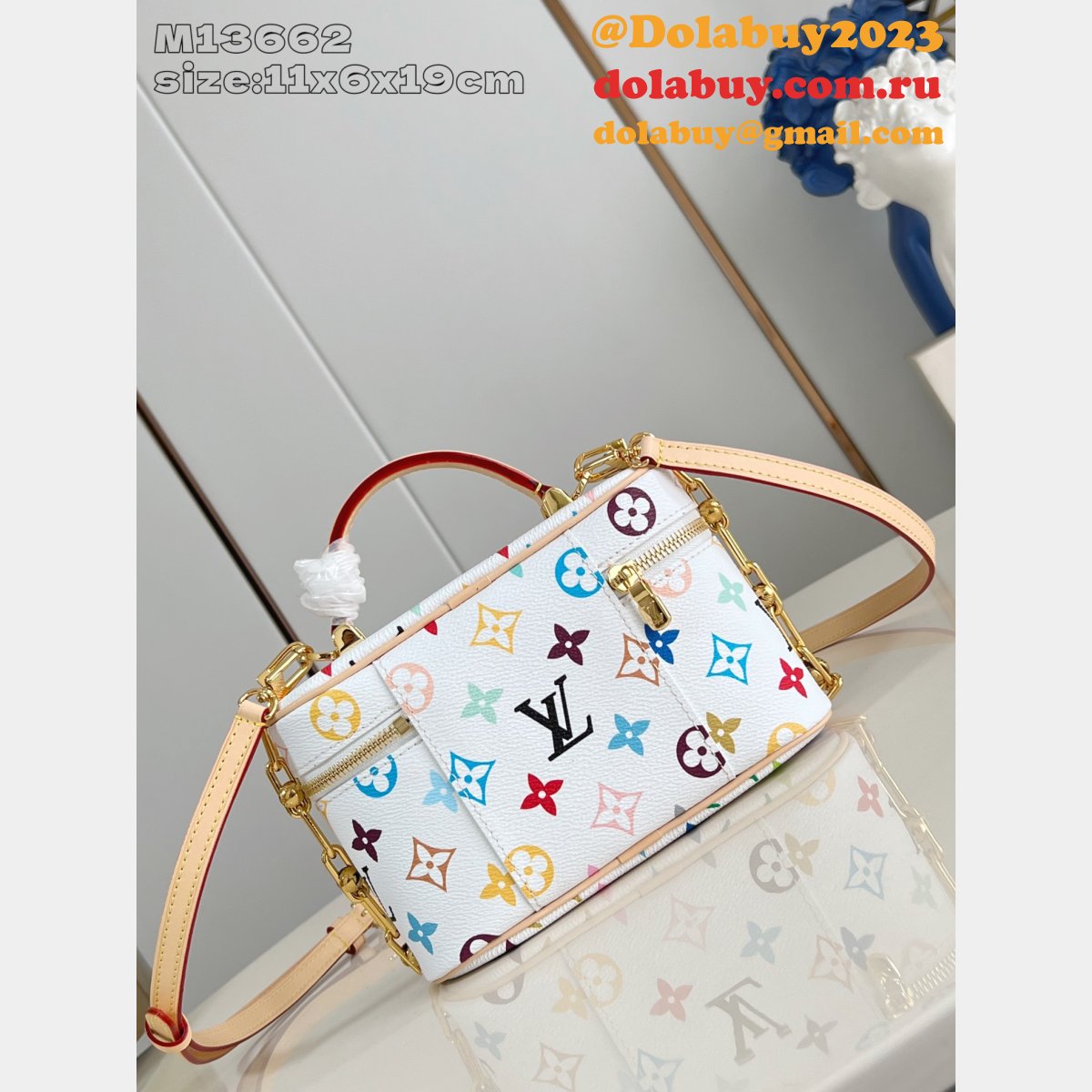 Louis Vuitton Inspired LV x TM Vanity Chain Pouch Monogram Canvas M13662 Bag