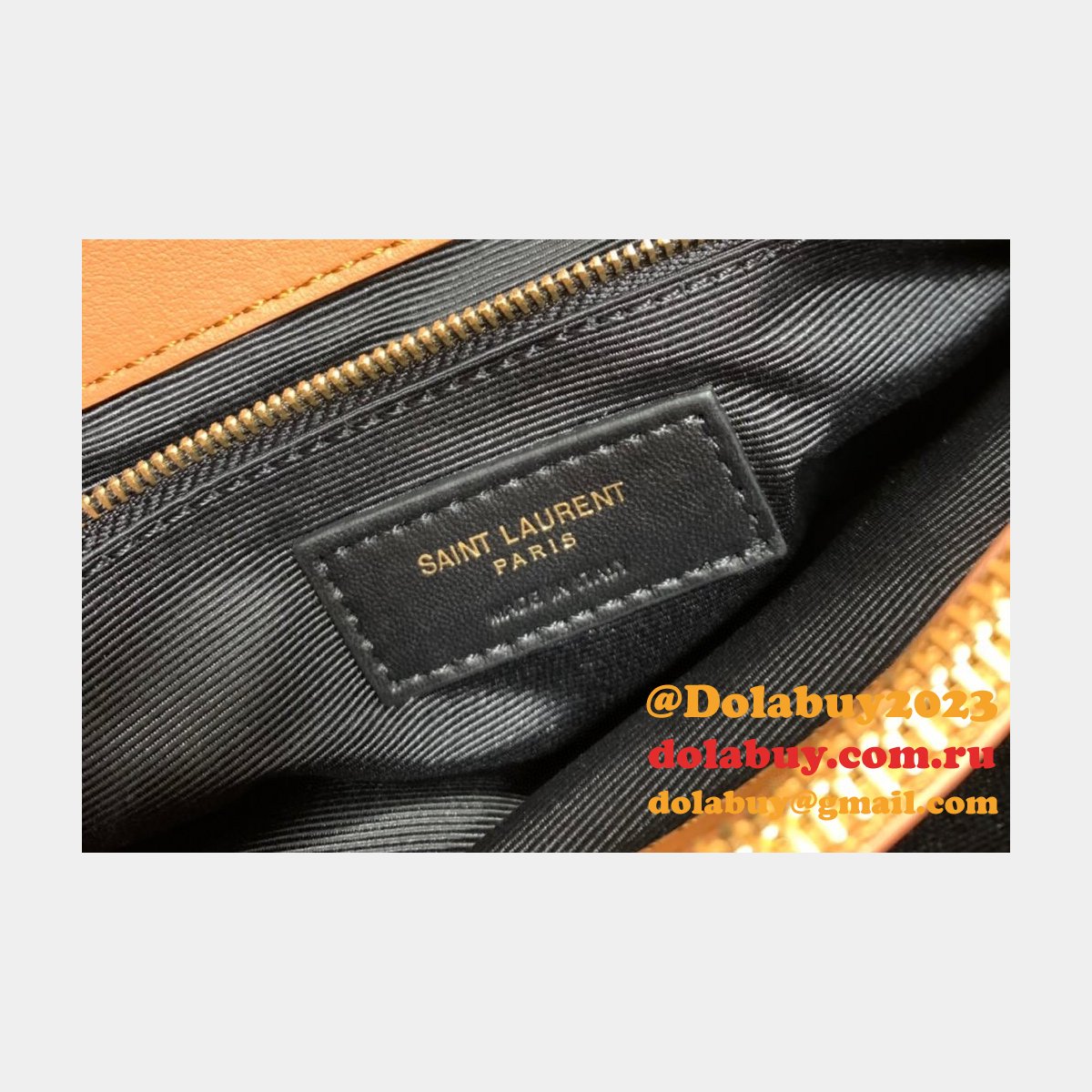 Replica AAA LouLou 32cm Saint Laurent Loulou Brown/Black Bags Collection