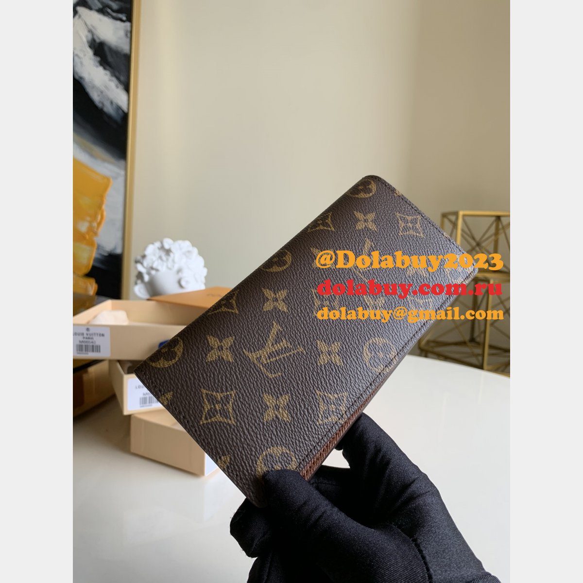 M61697/N62665/M66540 Brazza Wallet Monogram Eclipse Damier Graphite LV Replica