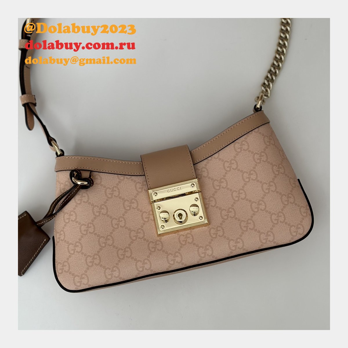 Padlock Fashion Gucci Duplicate Shoulder 811705 Bag