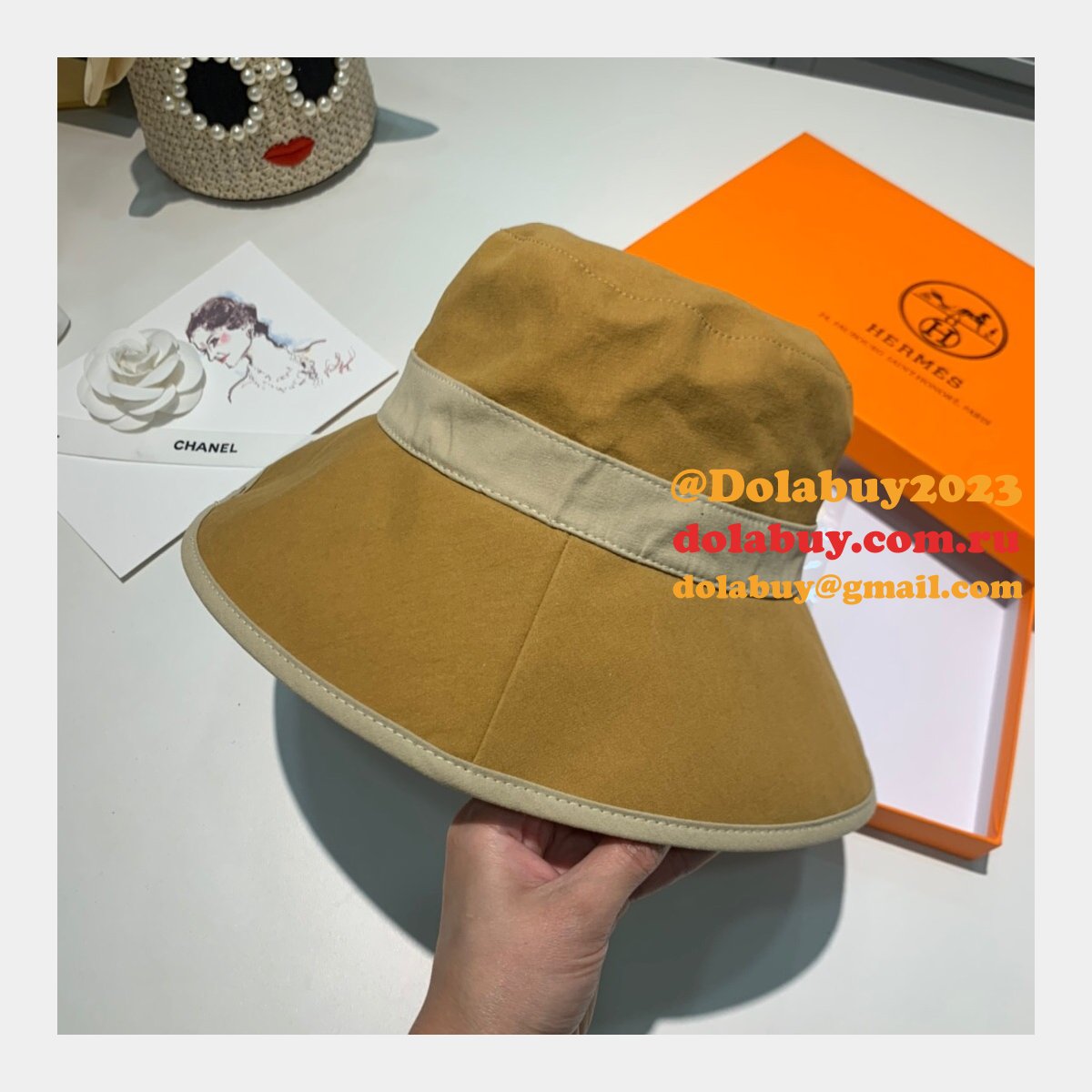 Hermes Top Quality H deduction Fishermans hat