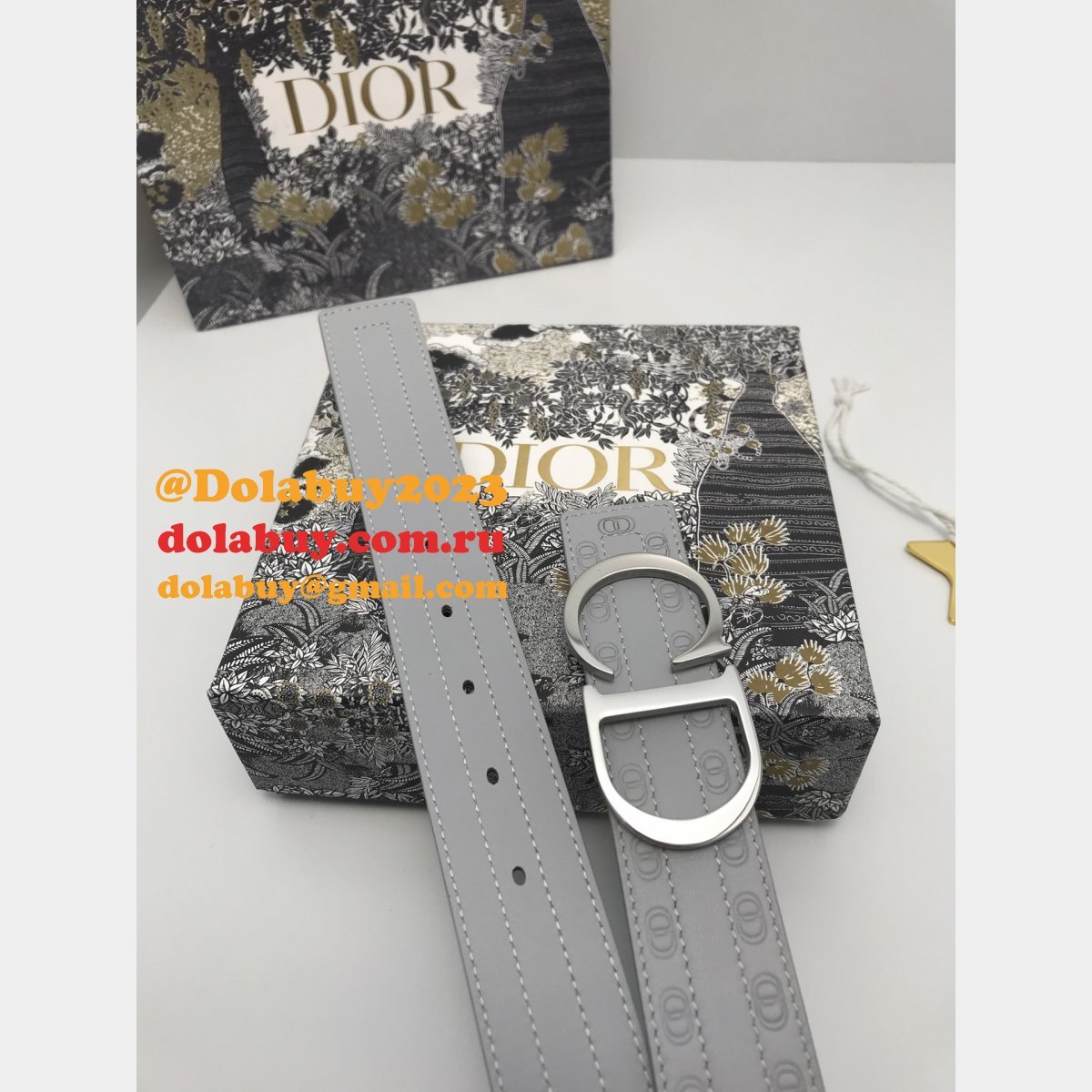 Top Quality CHRISTIAN DIOR 35MM 7 Star BELT