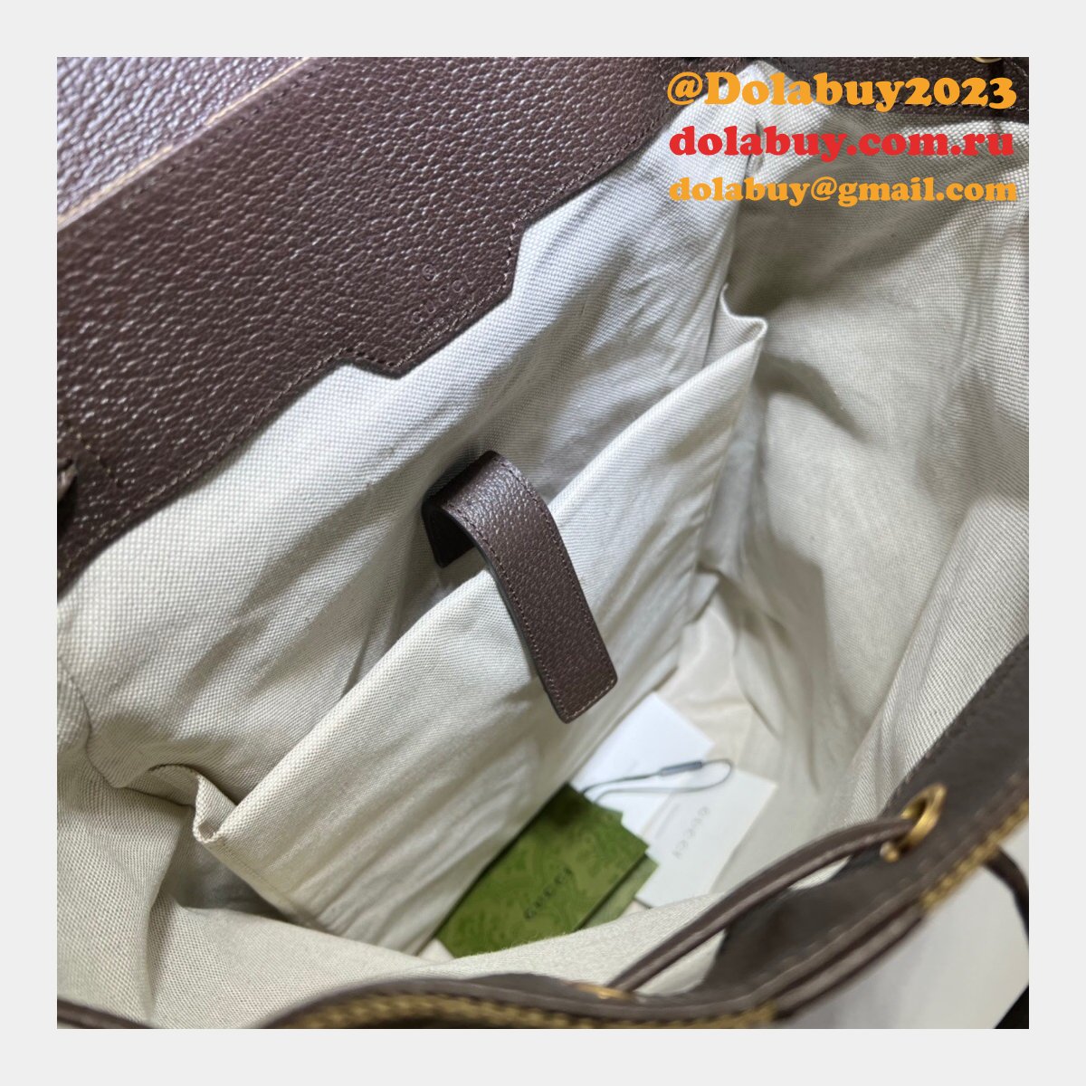 7 star G*u*i backpack replica 678829 with jumbo gg in camel and ebony gg canvas