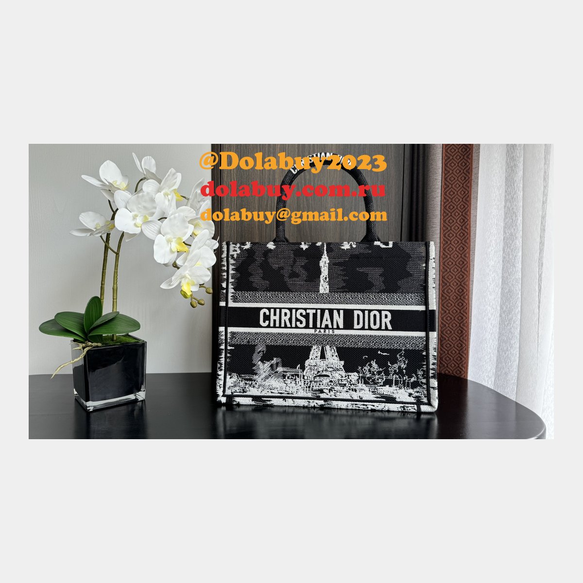 Top Quality CD Book Tote Fake 36CM Christian Dior Bags