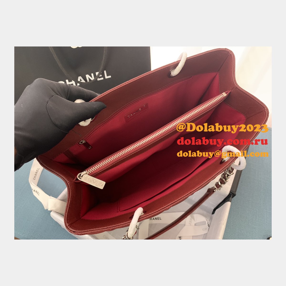 Best classic CC 50995 shopping bag CAVIAR leather