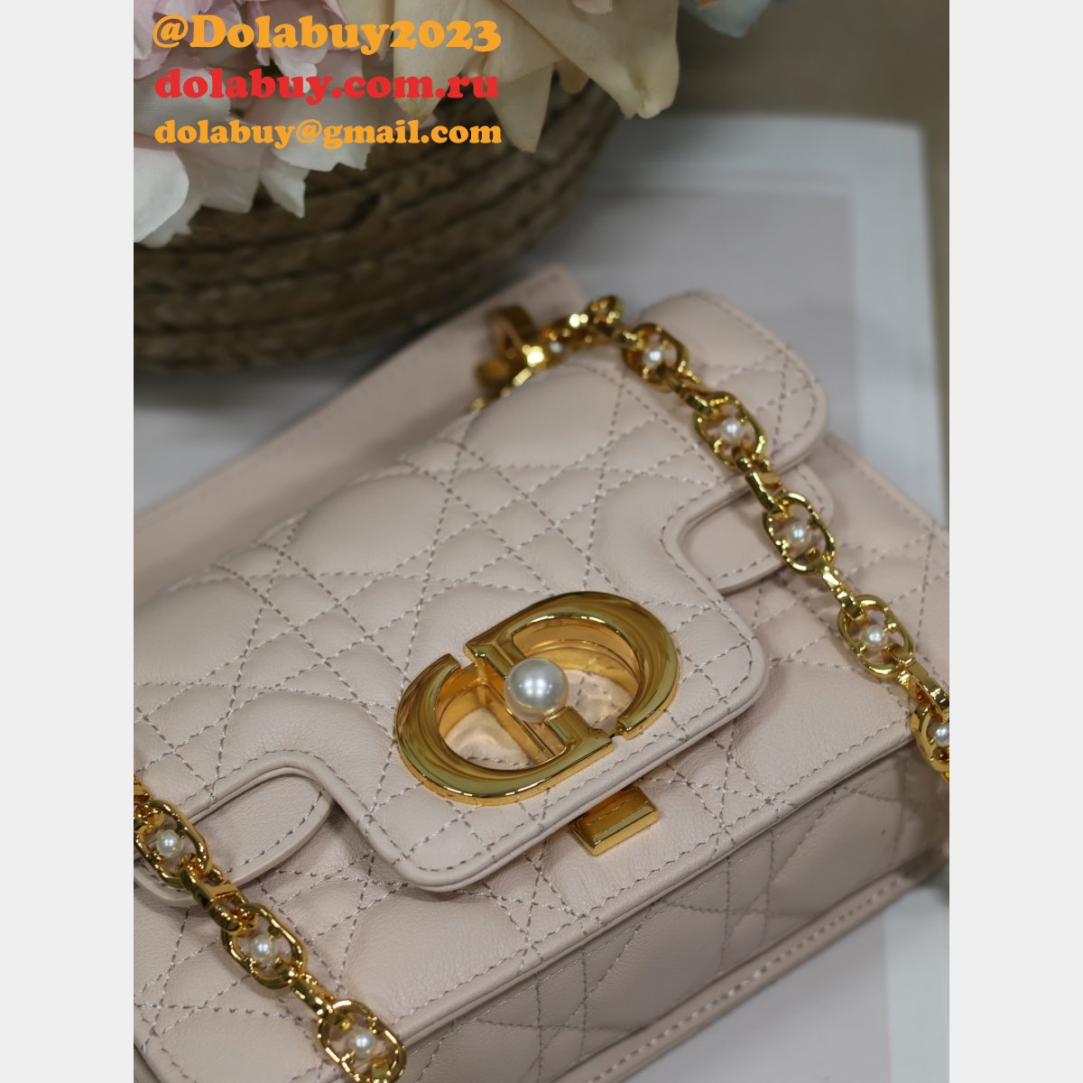 7 Star Mini Dior Jolie Top Handle Bag Wholesale 9272