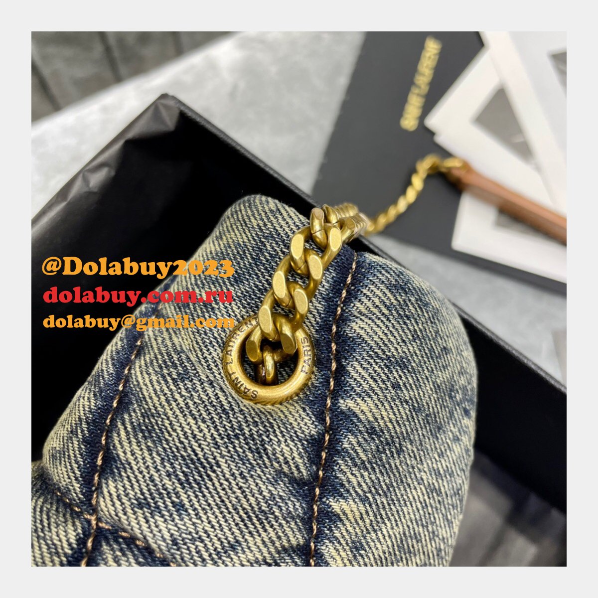 Saint Laurent Replica Loulou Puffer Shoulder 23CM Bag