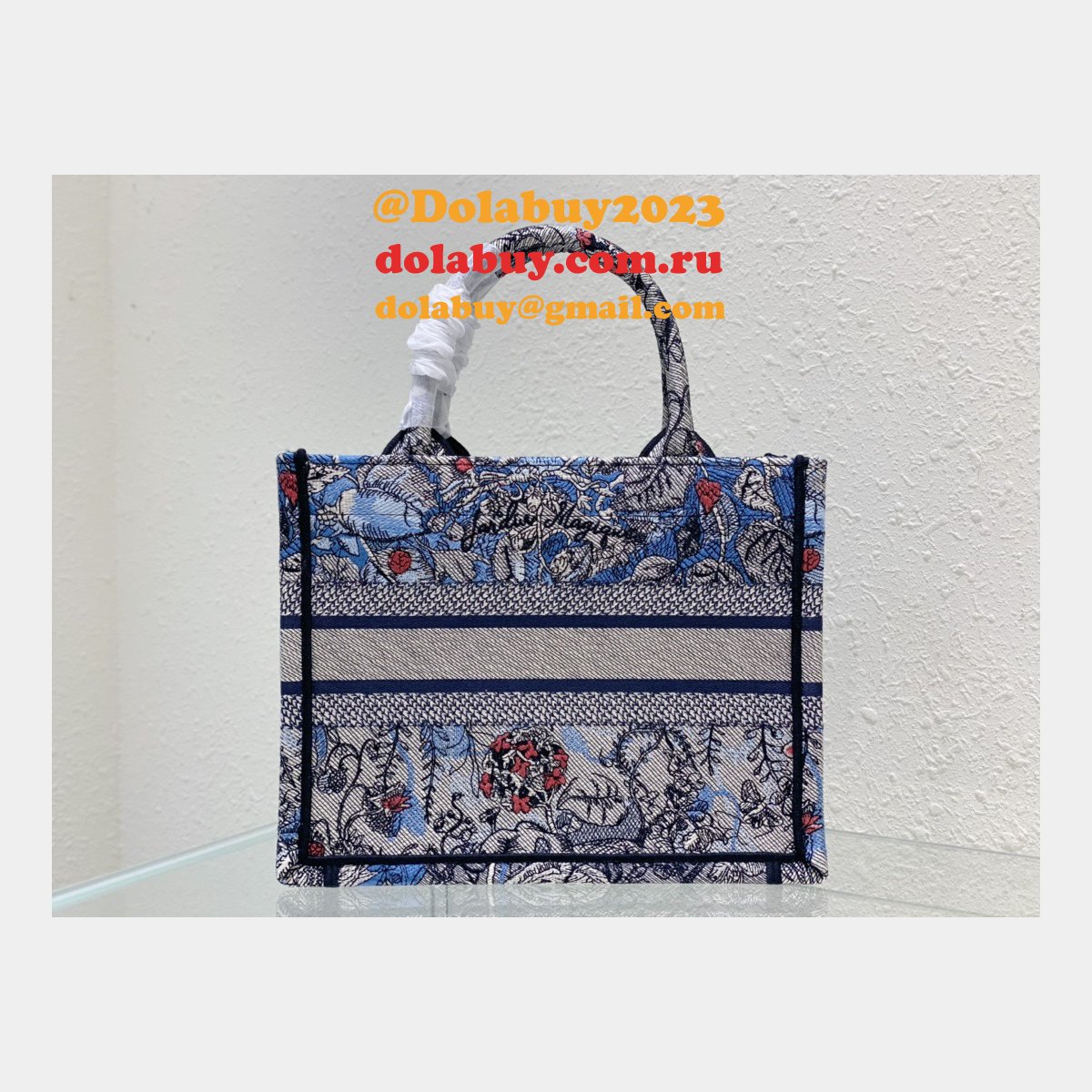 Christian Dior Tote CD Book Tote First Copy Replica Bag