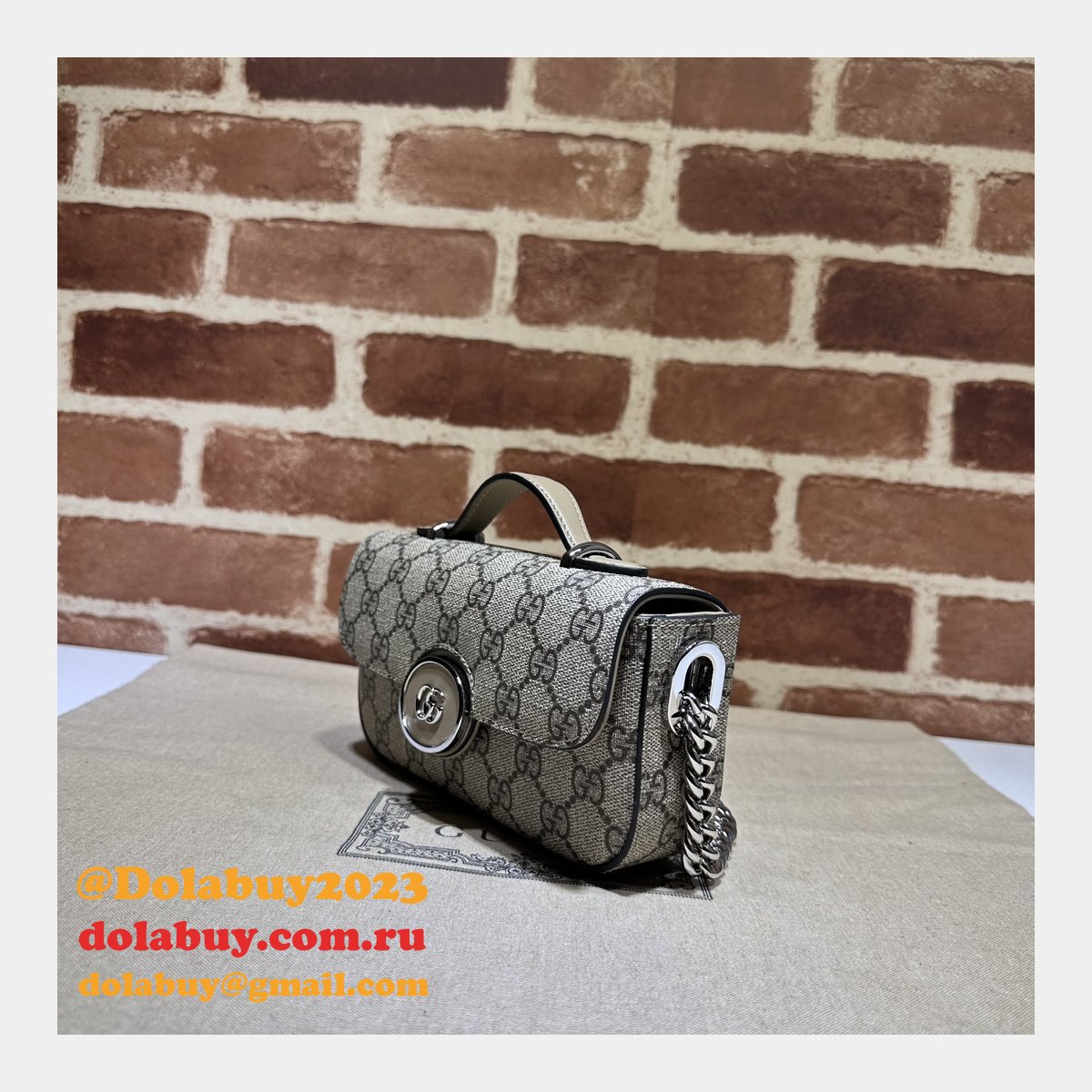 petite gg chain 1:1 mirror 760194 replicas G*u*i handbags