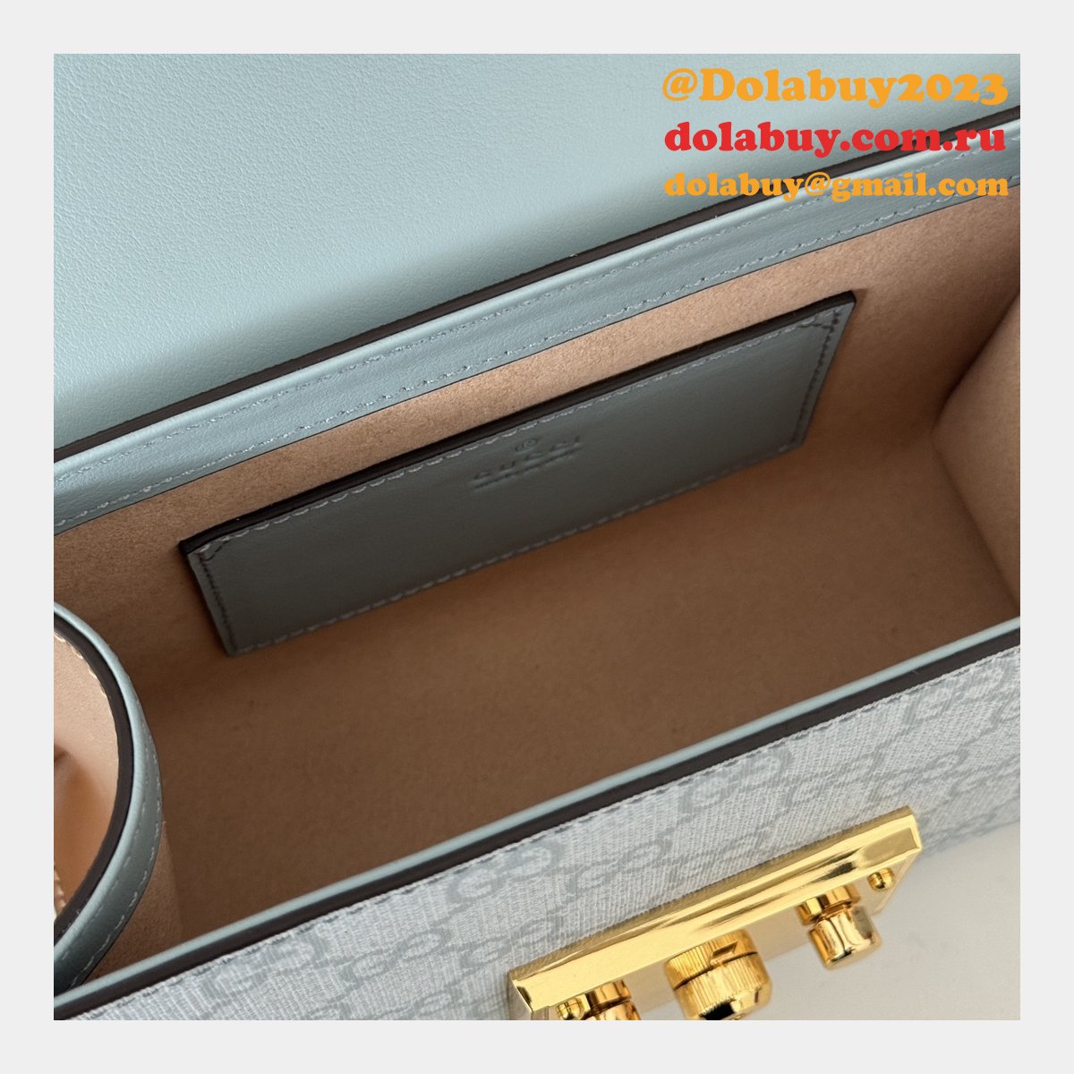 Luxury Padlock Gucci Copy GG Shoulder 409487 Bag