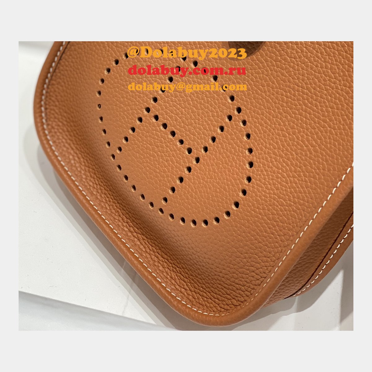 Replica Hermes Evelyne III TPM Mini Camel Bags