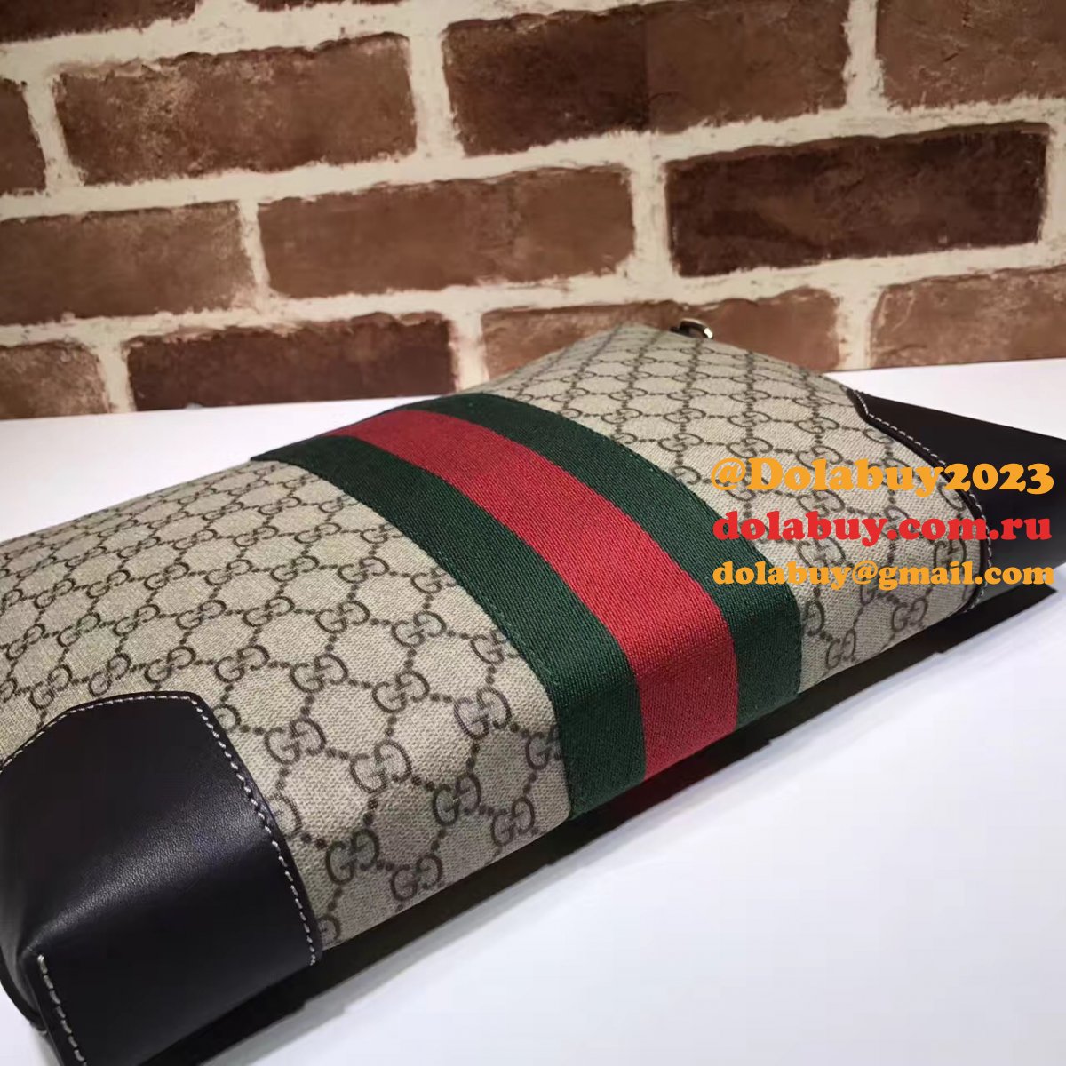 7 star G*u*i fake 474139 gg supreme wide messenger