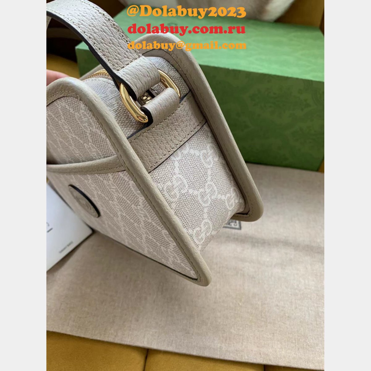 G*u*i luxury men replica 658572 with interlocking g bag