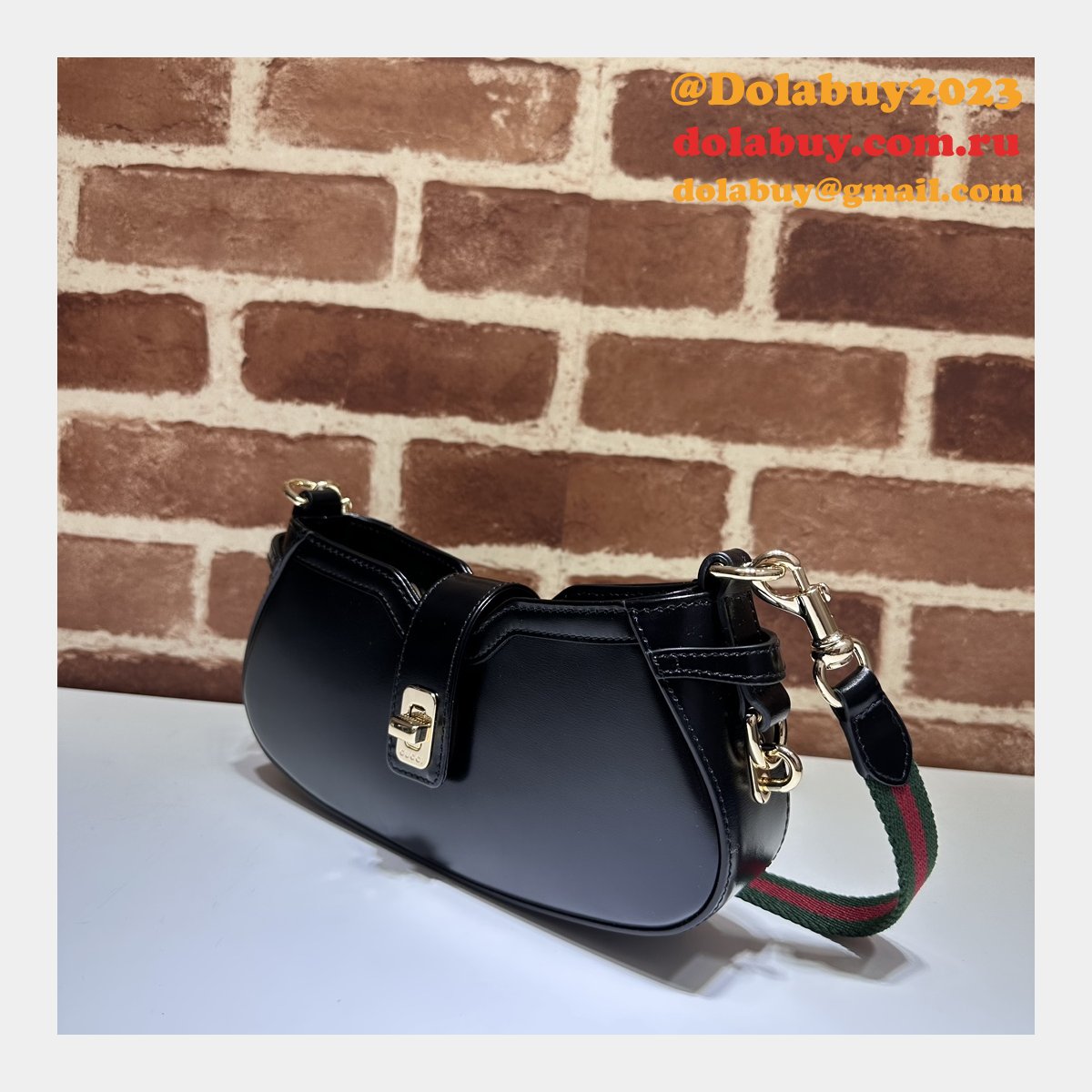 rosso ancora replica G*u*i moon side mini shoulder 786015 bag