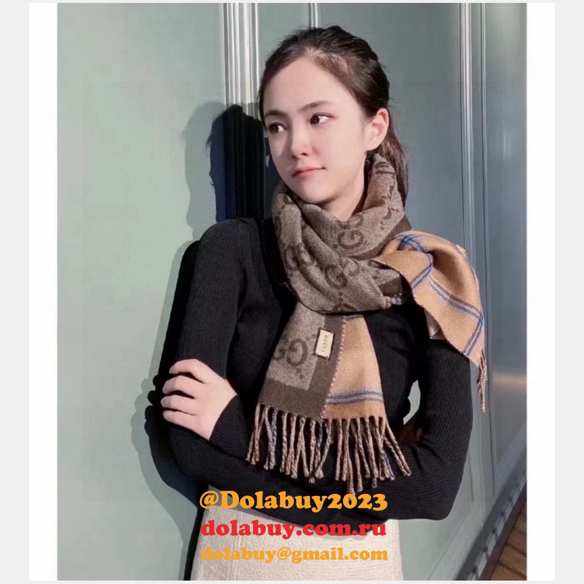 7 Star Luxury Gucci Ashmere Scarf