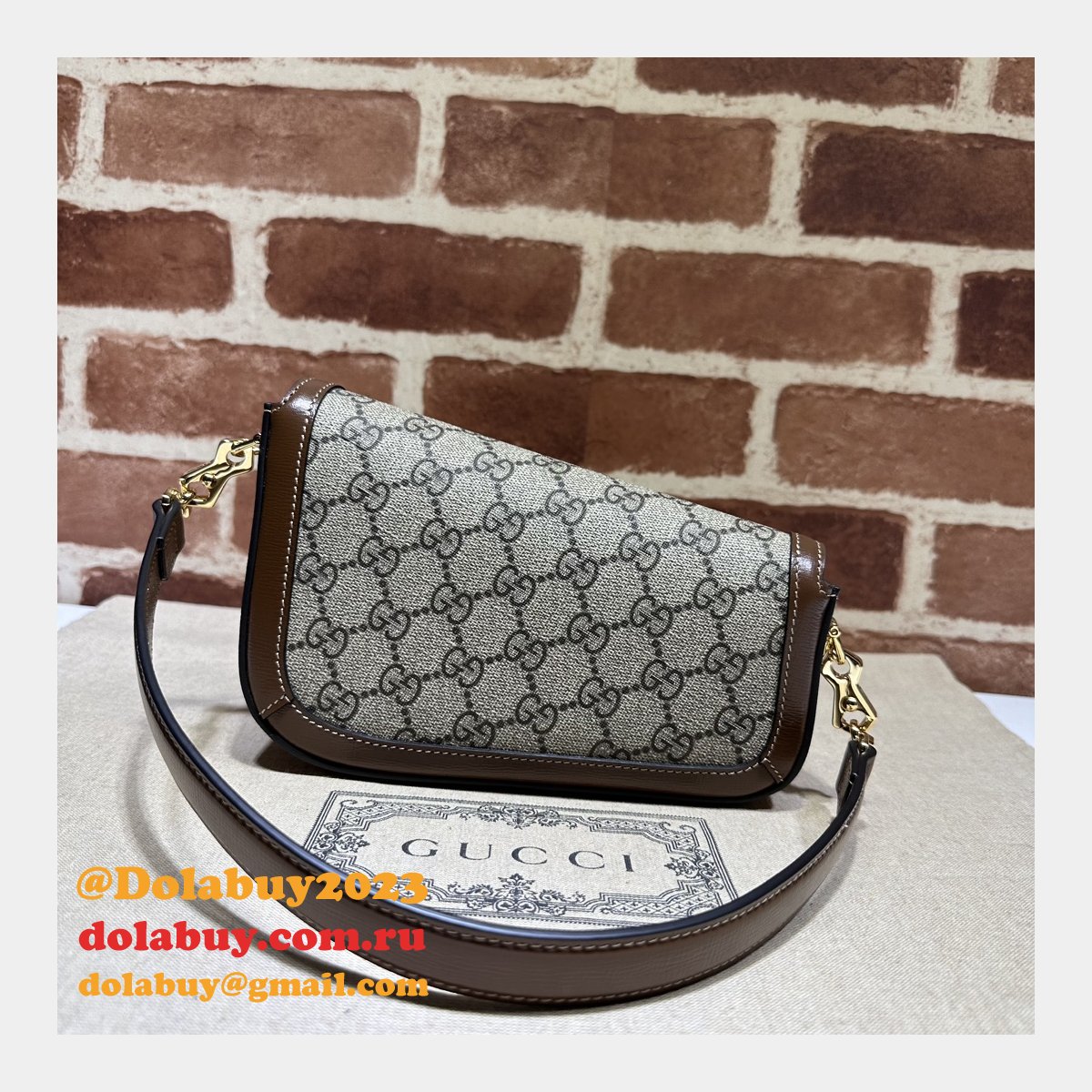 Horsebit Shoulder Gucci Perfect 1955 774209 Fashion Brown Bag
