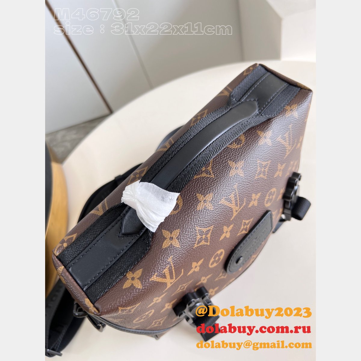 LV Copy Trail Messenger Monogram Macassar Canvas Men M46972 Fashion Bag