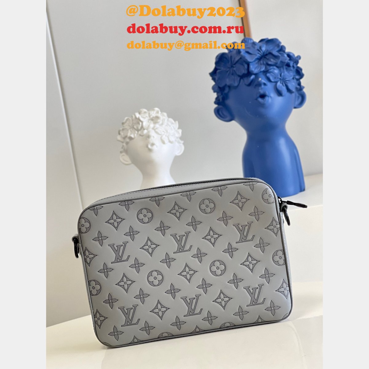 Louis Vuitton Wholesale Replicas Duo Messenger Monogram Shadow M46104 Bag