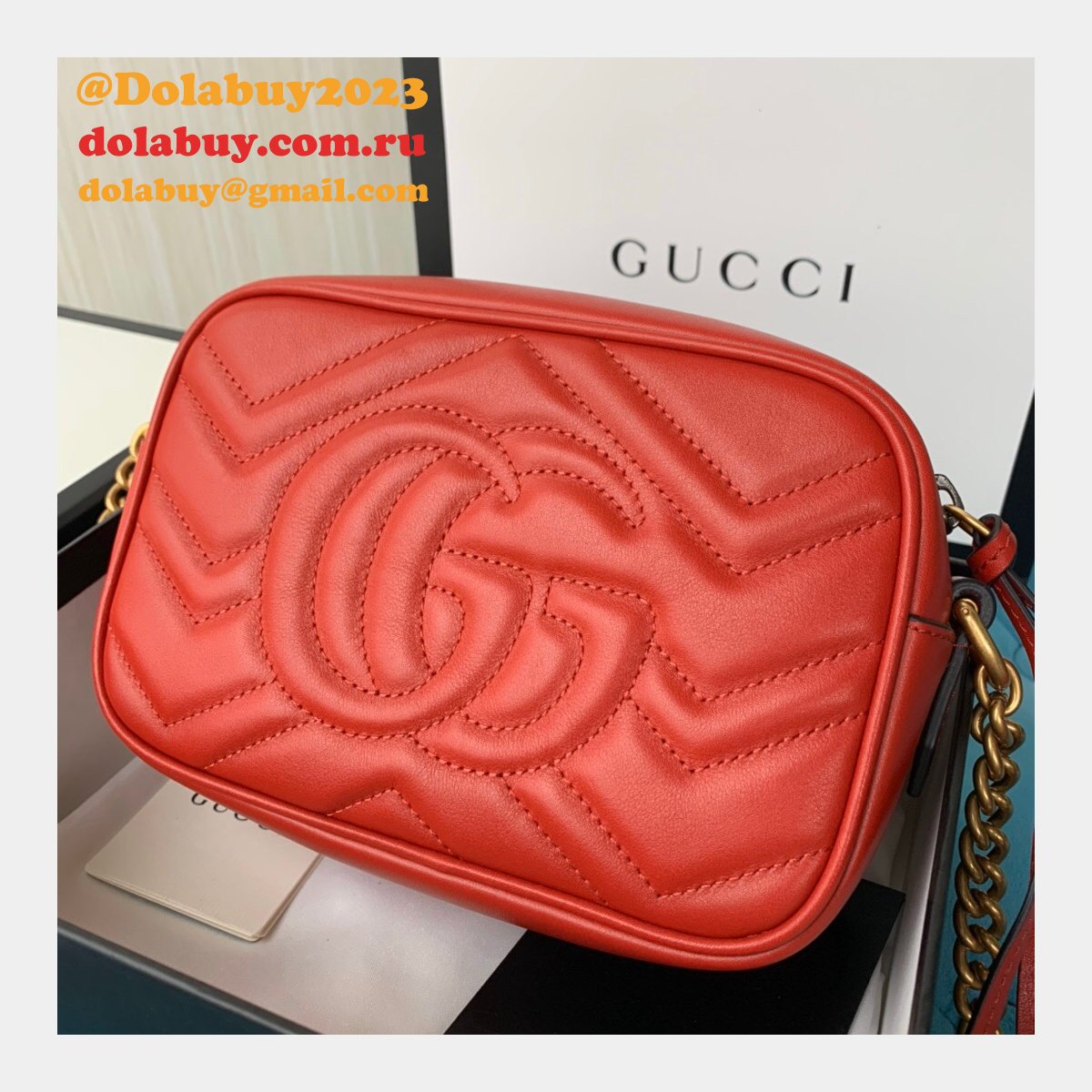 Gucci Replica GG Marmont matelassé mini 448065 bag