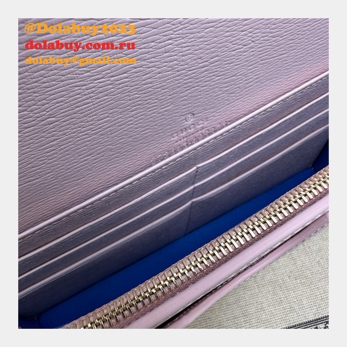 Chain Wallet Inspired Gucci Script 772643 Knockoff Bag
