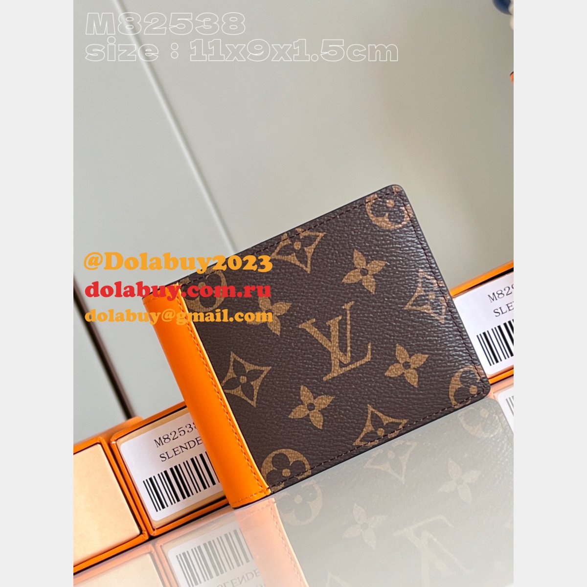 Designer M82538 M82955 M82551 Brazza Pocket Organizer Multiple LV Wallet