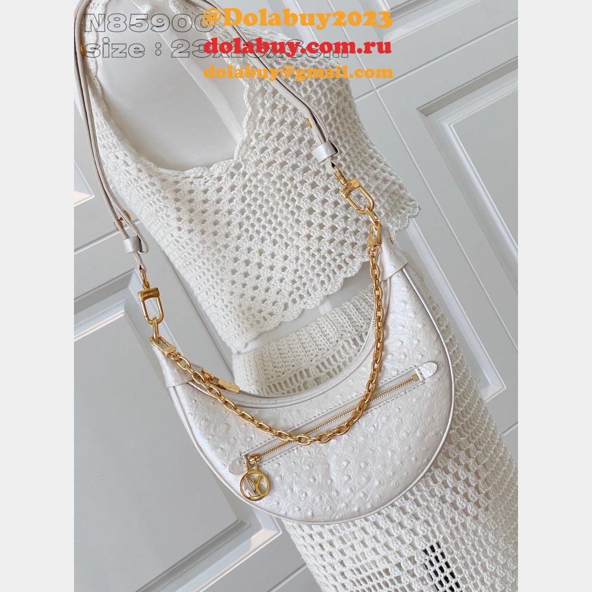 Louis Vuitton N85900 Loop Pm Autruche Exotic Duplicate Bags