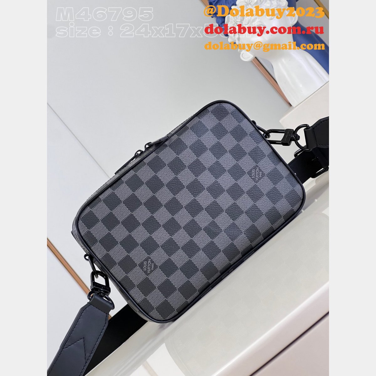 Steamer Messenger Louis Vuitton Knockoff Eclipse M46795 Men