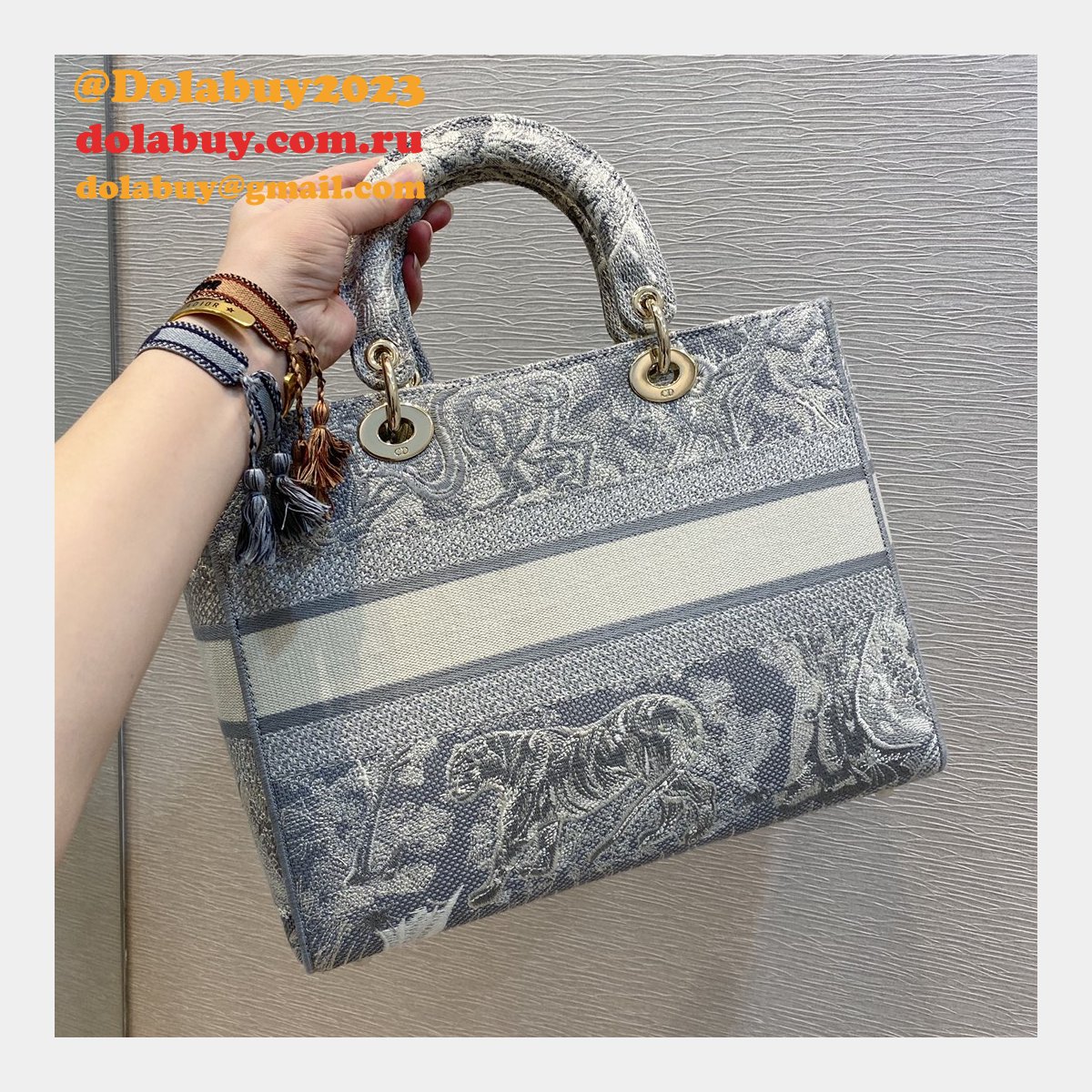 UK 1:1 Mirror High Quality Replica Lady Dior 32cm Bag