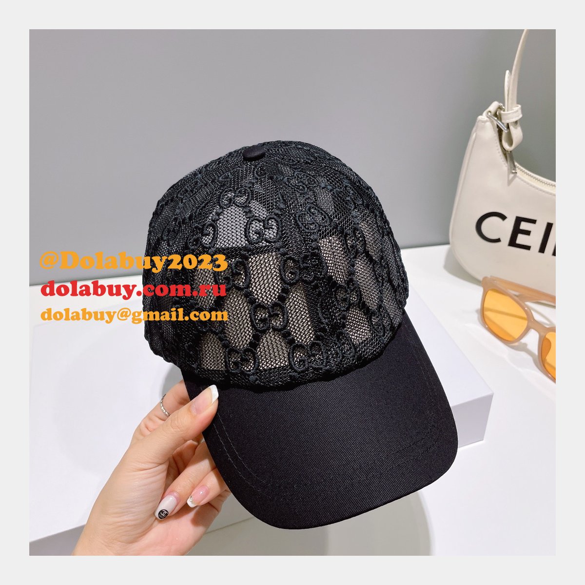 Top Quality Christian Dior Colorblock sun shading Hats