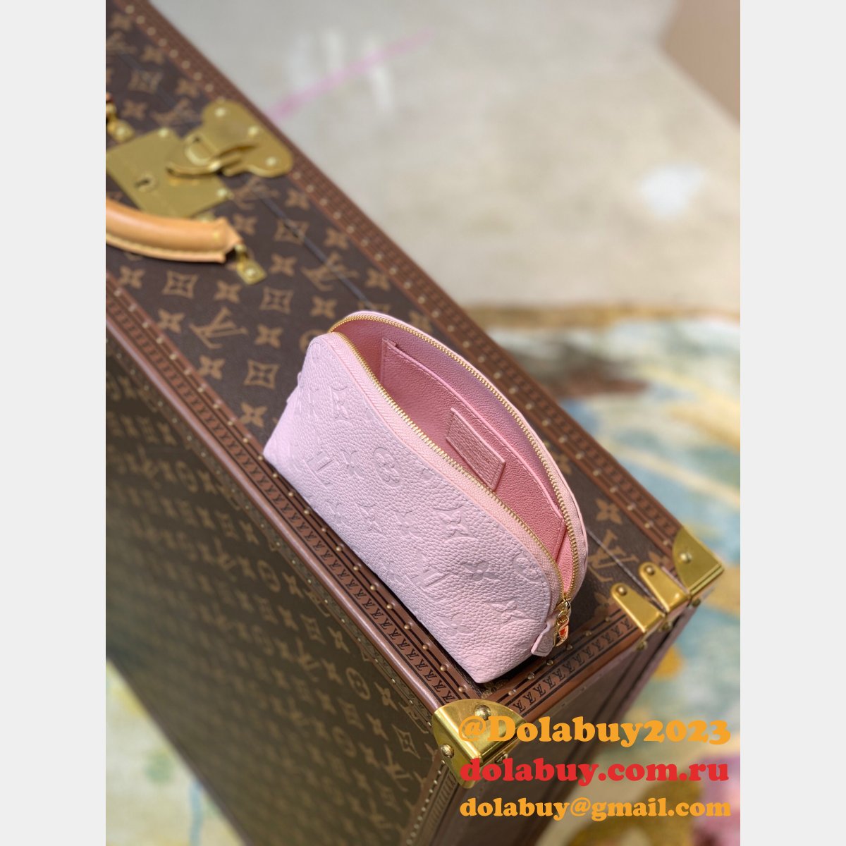 Louis Vuitton Fake M47515 Designer Makeup Bag Cosmetic Pouch