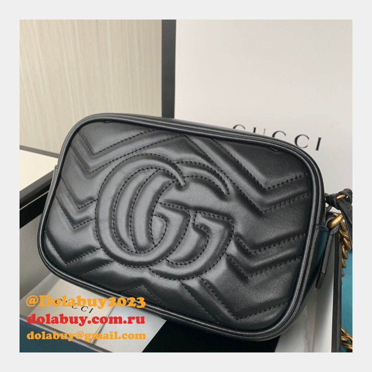 Gucci Replica GG Marmont matelassé mini 448065 bag