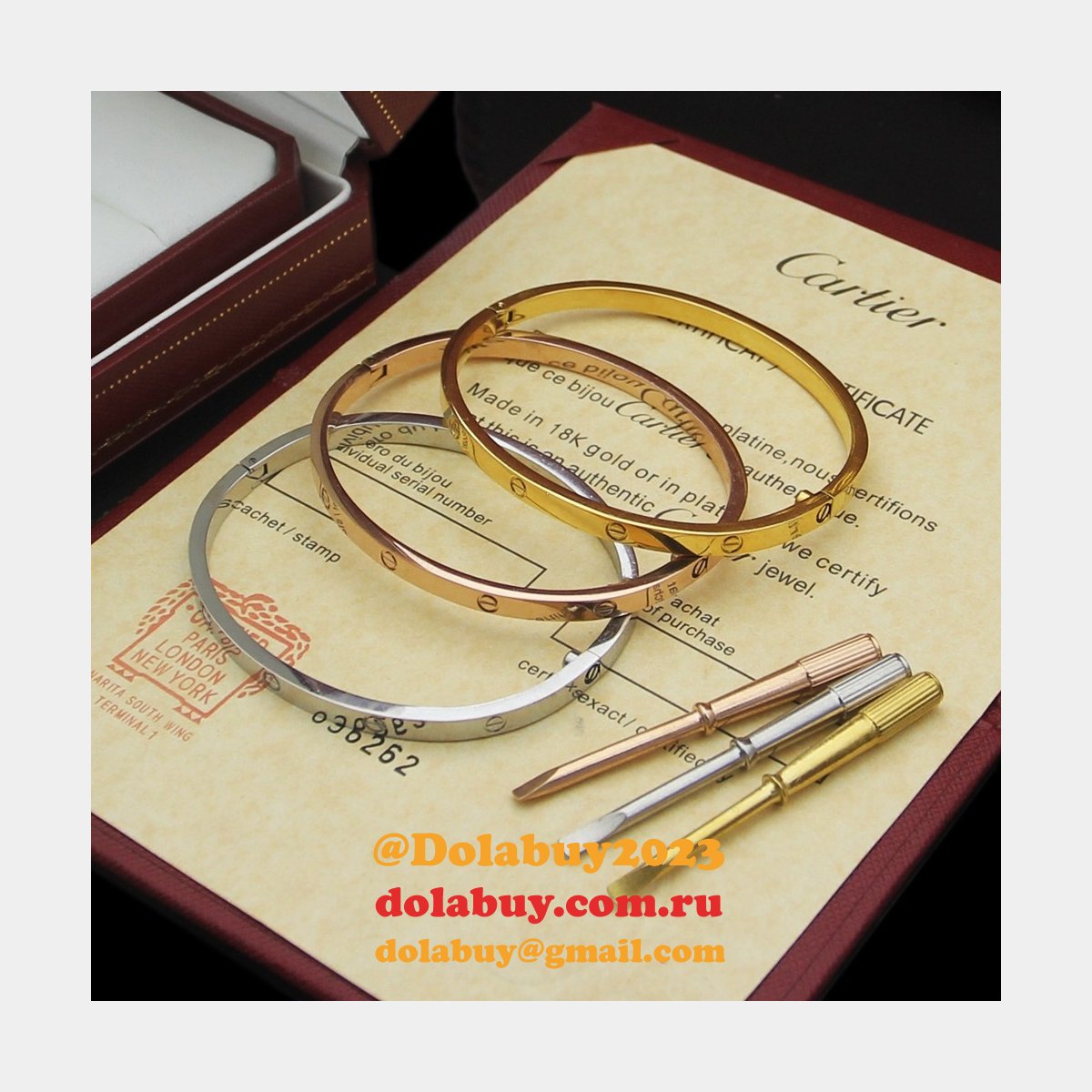 Cheap 1:1 Mirror Cartier love Bracelet Wholesale
