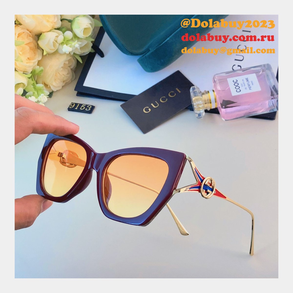 Luxury hottest selling gucci SUNGLASSES