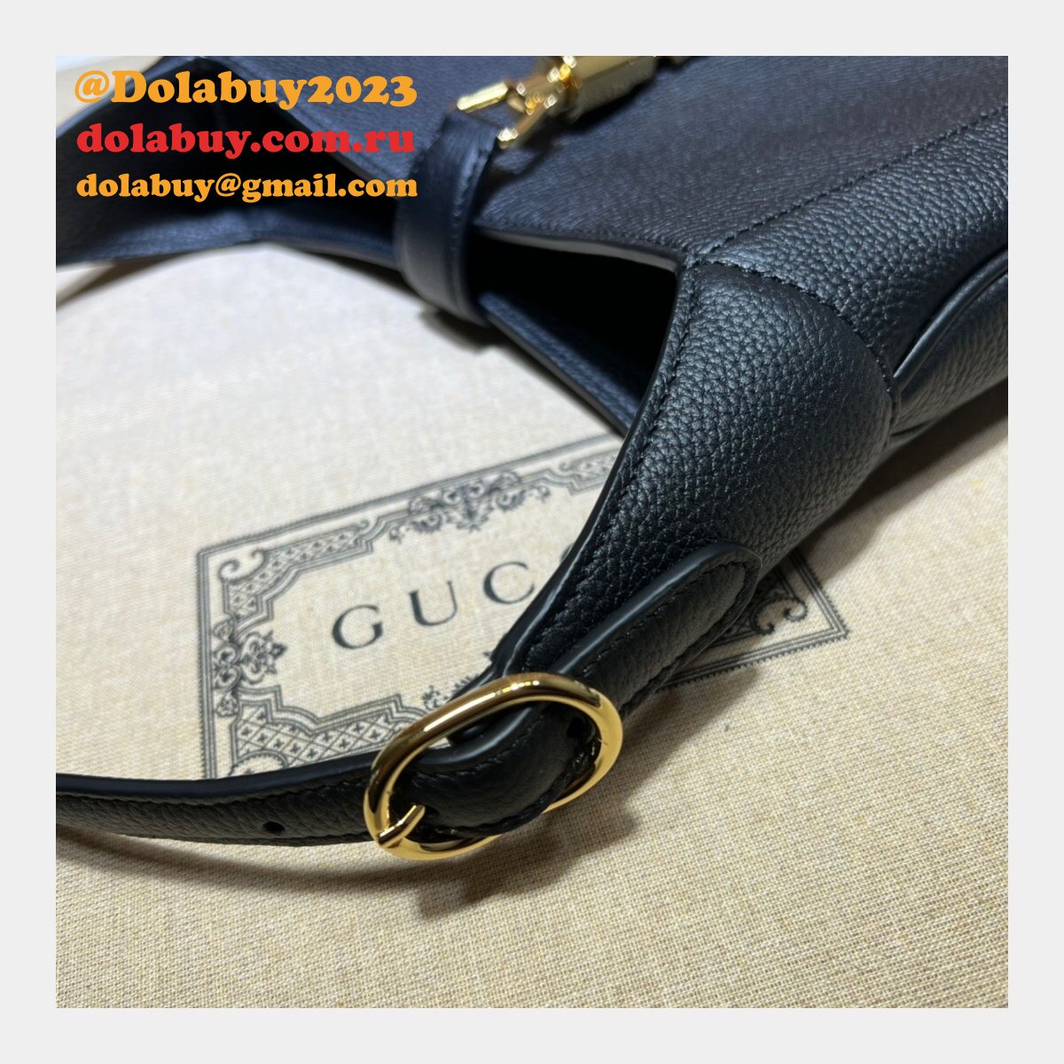 Best Quality Fake Gucci 636709 Jackie 1961 natural grain bag