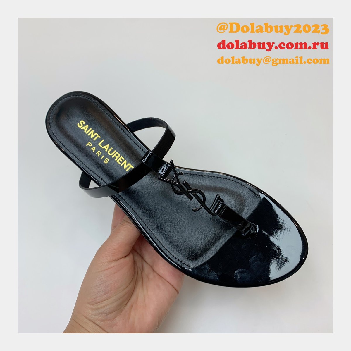 Top Quality YSL Saint Laurent Cassandra Sandals Heels Shoes