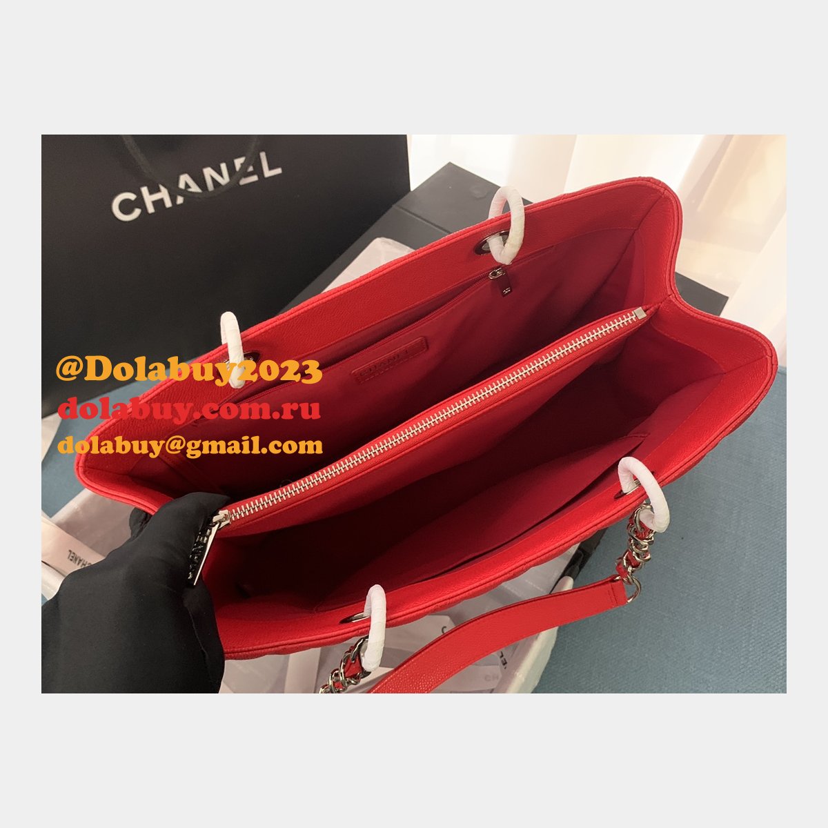 Best classic CC 50995 shopping bag CAVIAR leather
