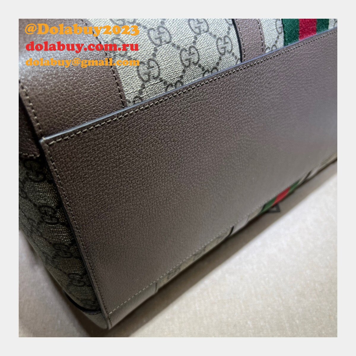 Gucci Our Replica Ophidia 681295 GG Supreme Duffle Tote Bag
