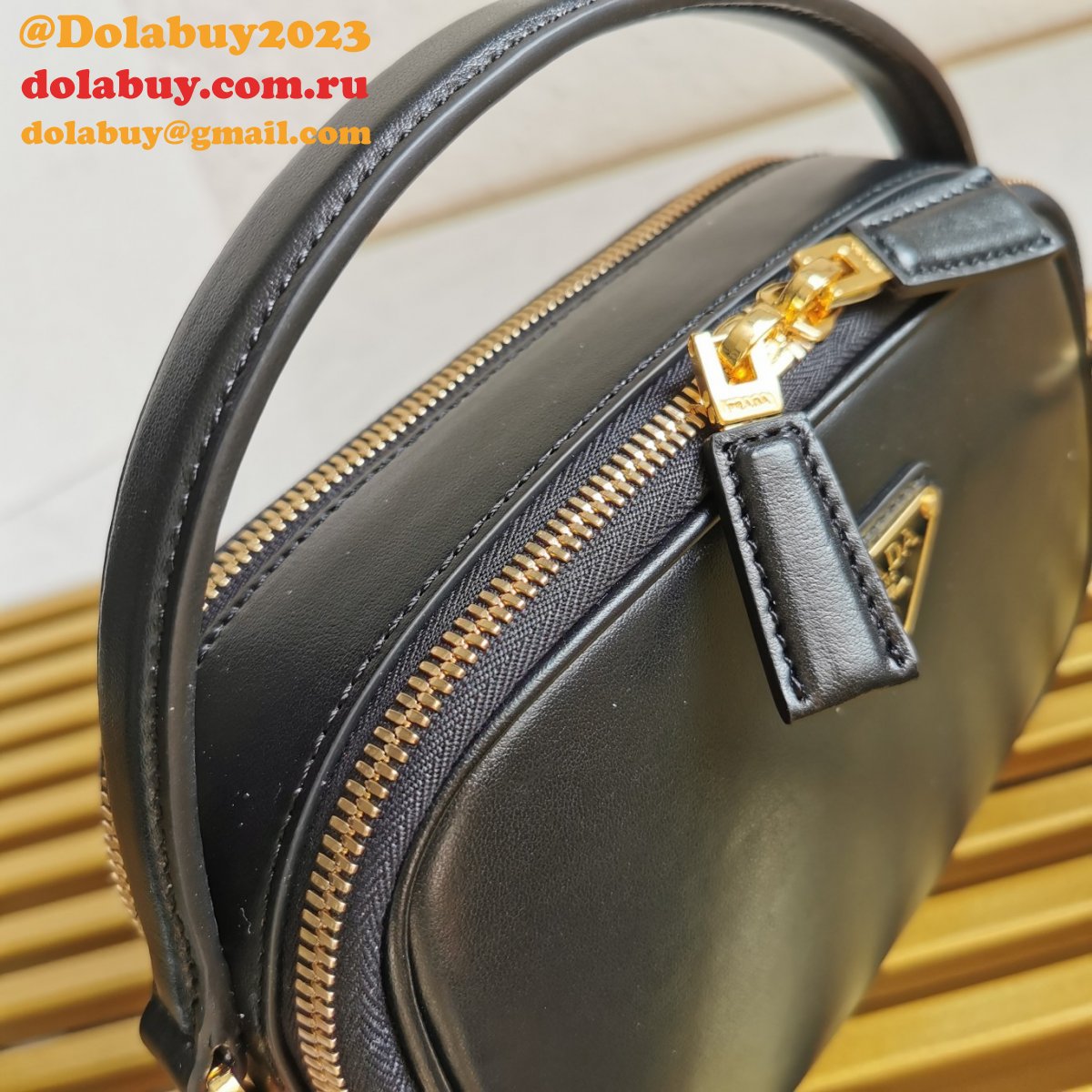 Prada 1BH203 Saffiano Leather Replica Envelope Best Bag