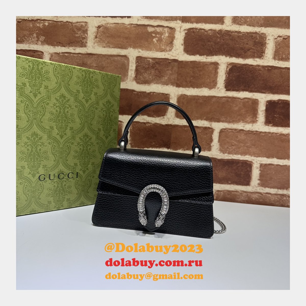 Gucci Wholesale Dionysus Supreme Top Handle Designer 752029 Bag