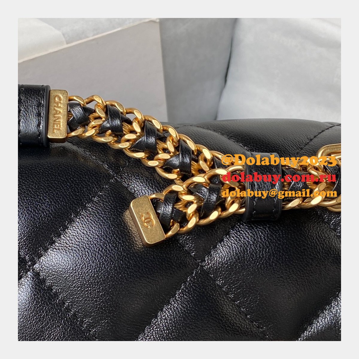 Cheap Copy AS4322 Shoulder 1:1 Mirror Fashion Black Bag