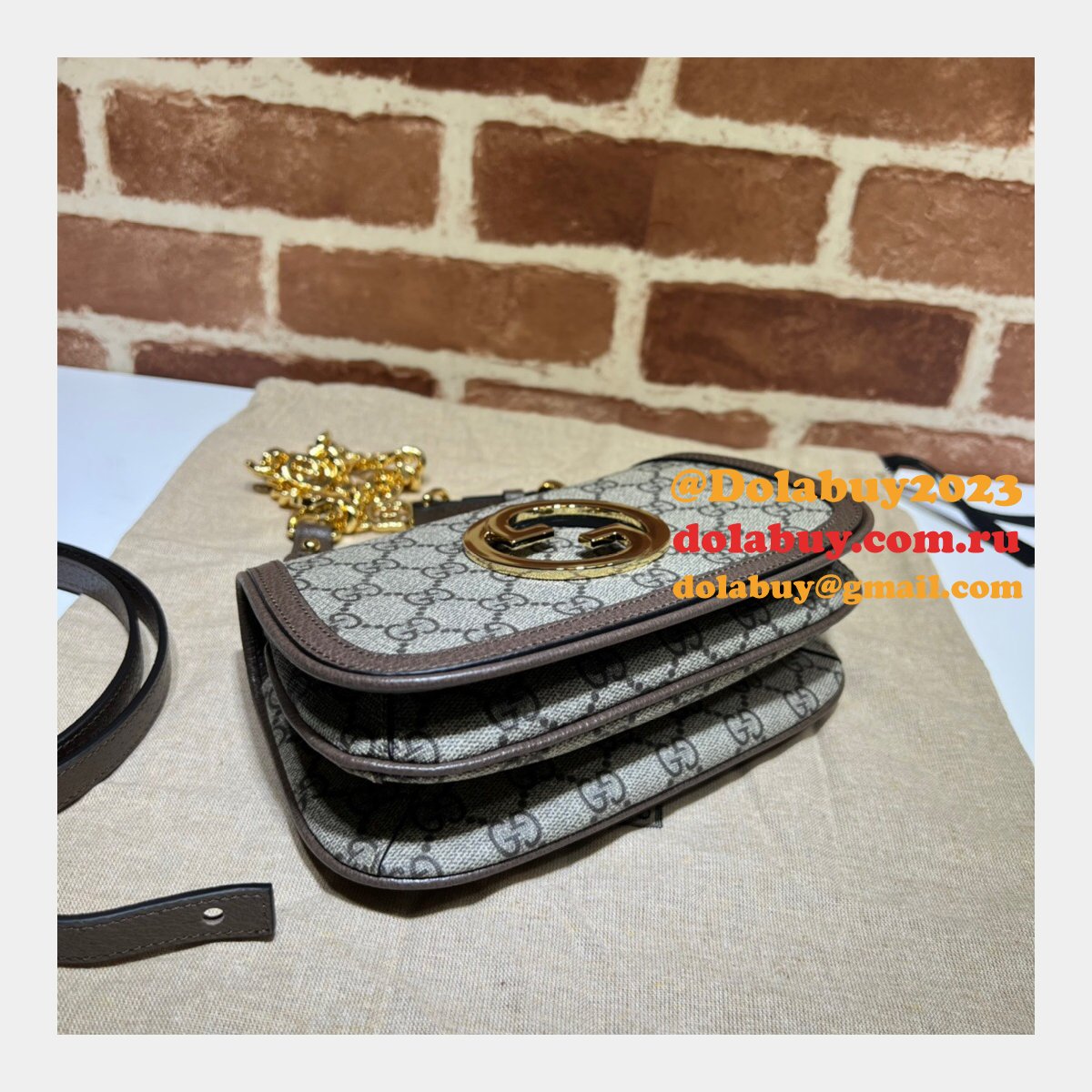 replica G*u*i luxury blondie 724645 shoulder bag