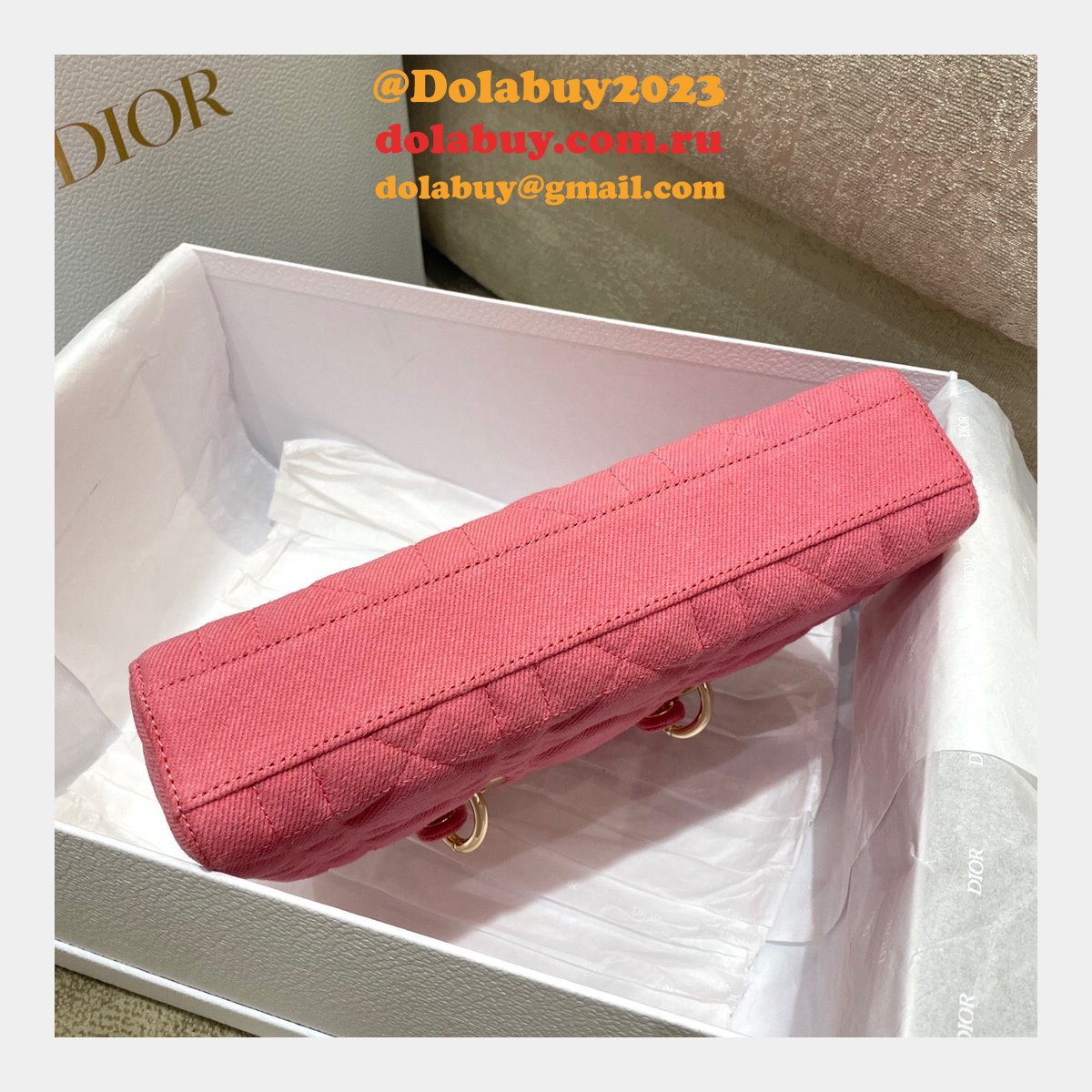 Wholesale High Quality Dior Fake 26cm Lady Designer Bag Online