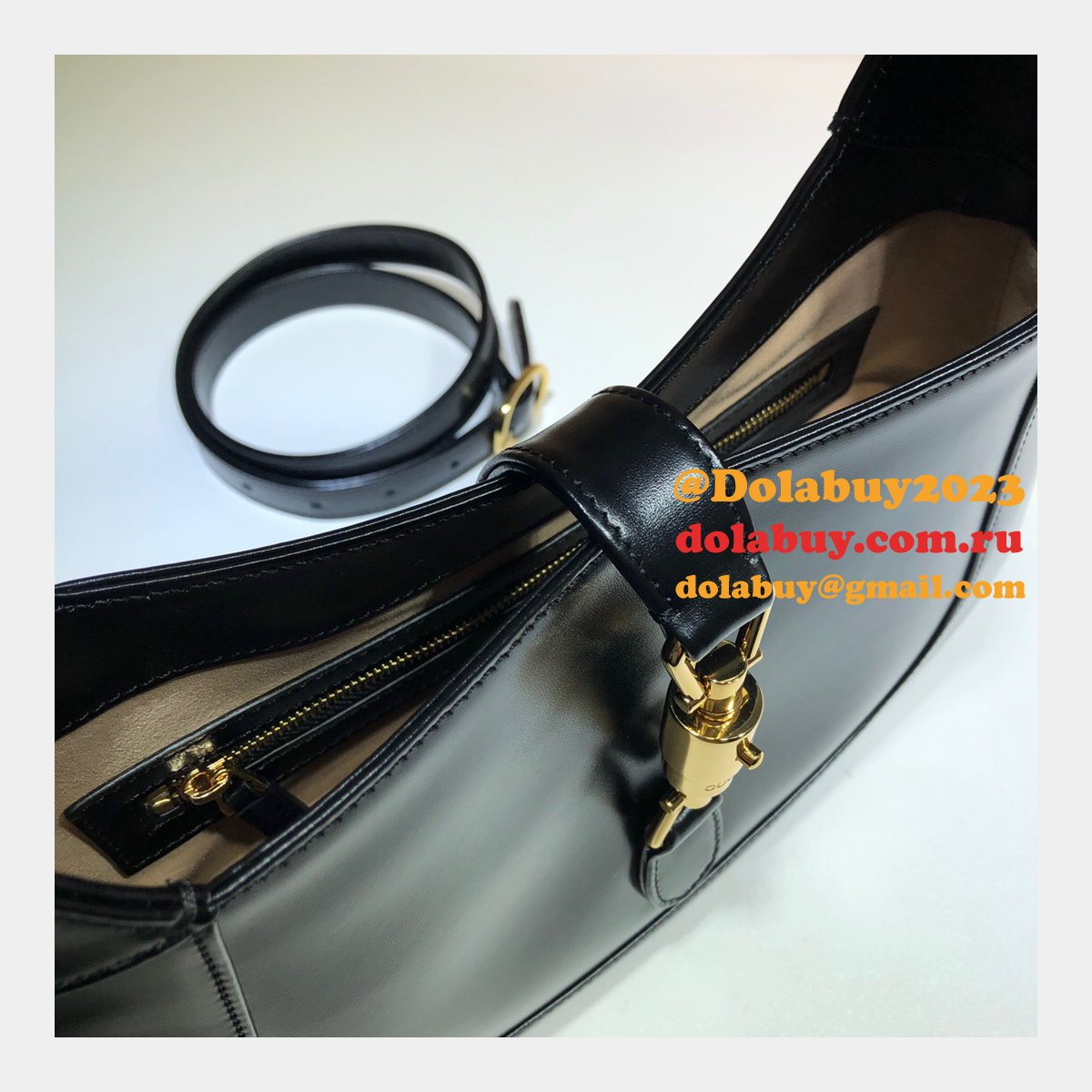 Designer Replica Gucci Jackie 1961 Hobo Bag 636709 Leather