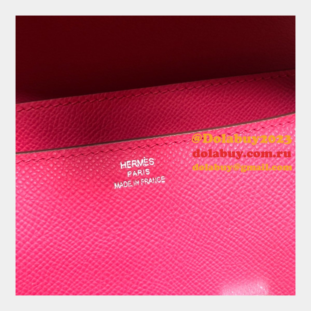 Hermes Constance Bag 23cm Epsom Leather Rose