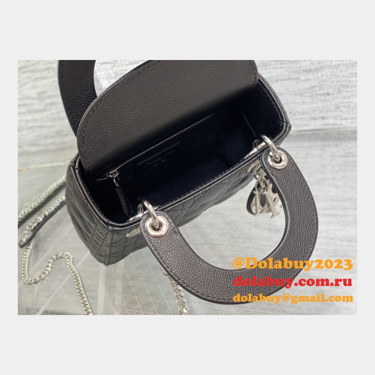 Wholesale DIOR lady 17/20/24CM calf togo leather bag